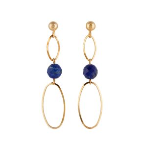 Pendientes Oryon oval doble
