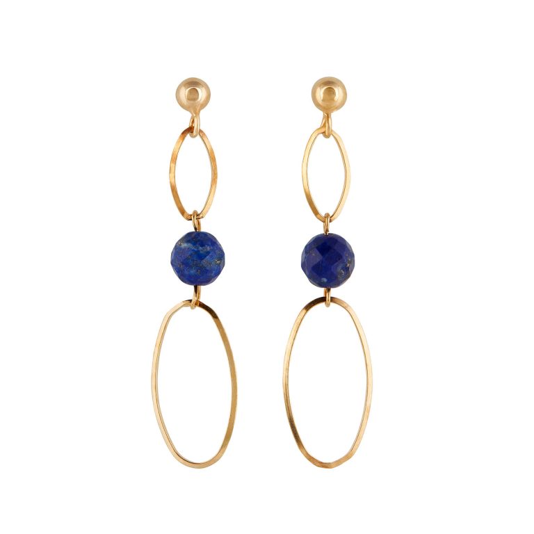 Pendientes Oryon oval doble